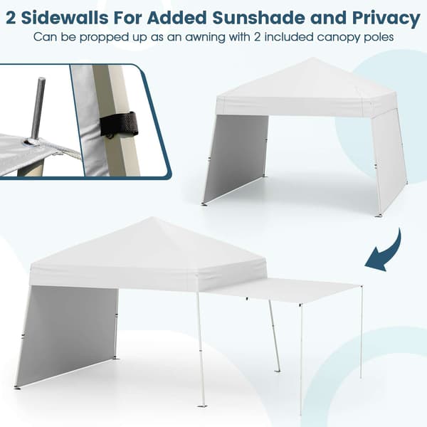 Pop-up pavillon, 14x9,2x8,3 ft, hvid , Star