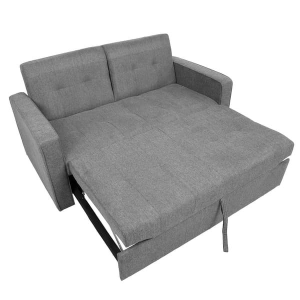 Soffa Säng 162x89x85 cm Grå Tyg