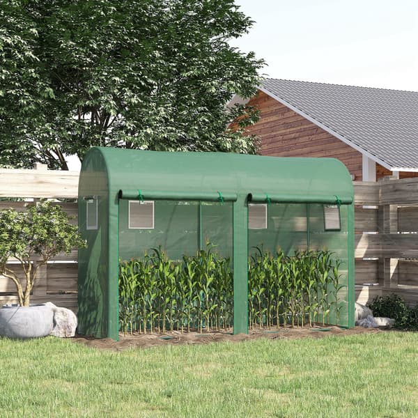 Drivhus, 300x100x200 cm, Grøn