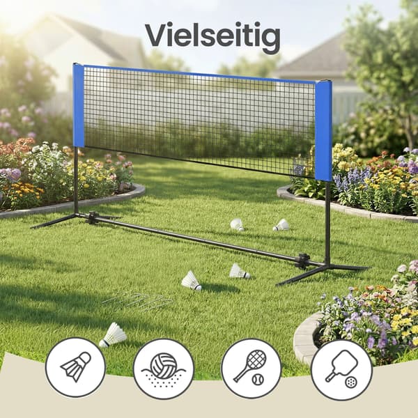 Badminton-nät, 400x103 cm, Blå