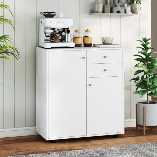 Sideboard Buffé Skåp 74x35x85.5 cm Vit, förvaring , Star