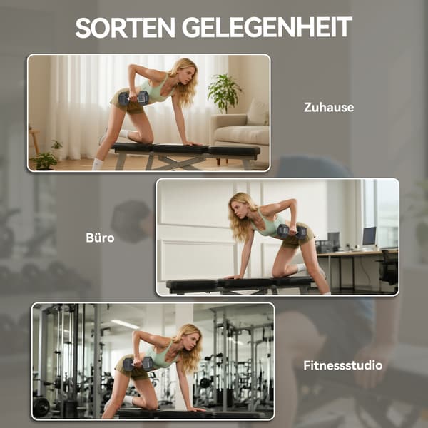 Håndvægt Sæt 14,8x14,8x9,9 cm Sort Metal