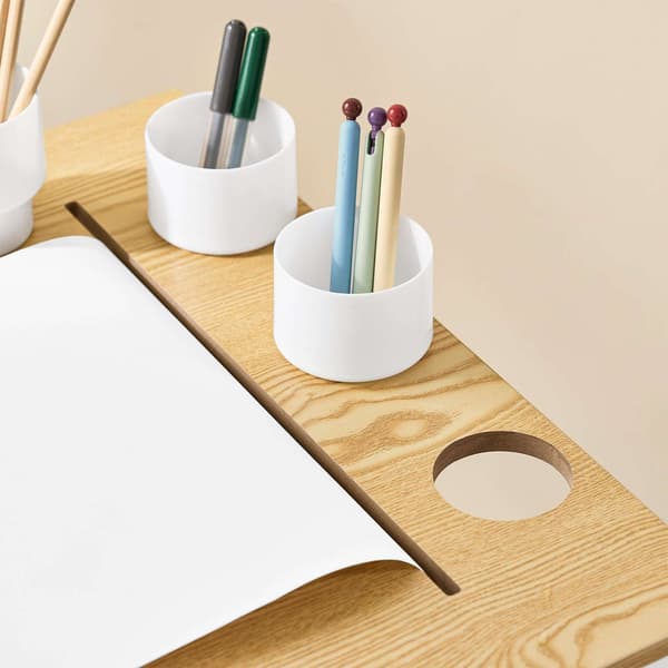 Børnebord og -stolesæt, 80x50x66 cm, Hvid, MDF