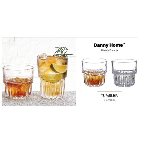 Dricksglas Tumbler 248 ml Glas