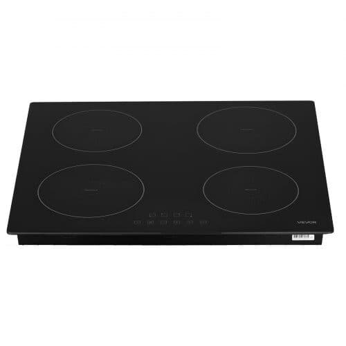 Induktionskogeplade 4 kogeplader 59x52x5,5 cm sort