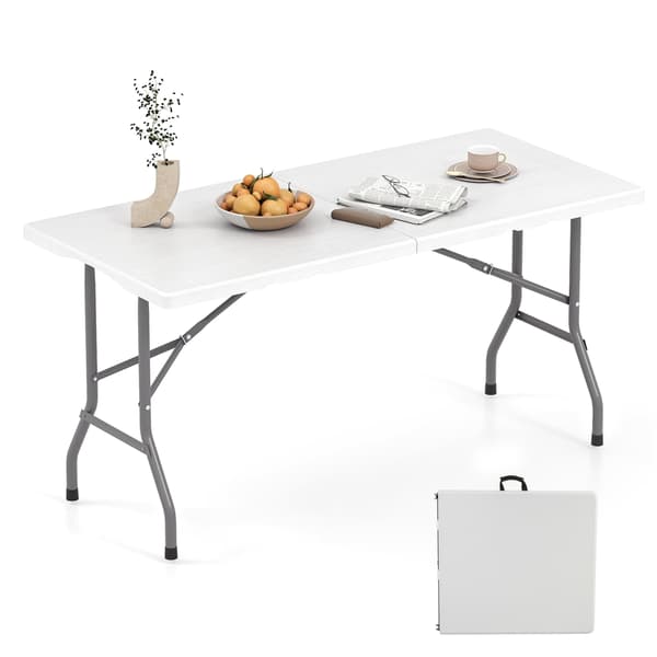 Sammenklappeligt picnicbord 152x70x74 cm sort