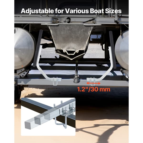 Bådtrailer guider, 50x12,5x79,5 cm, Stål
