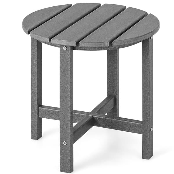 Sidobord, 46x46 cm, Grå - Material: HDPE , Star