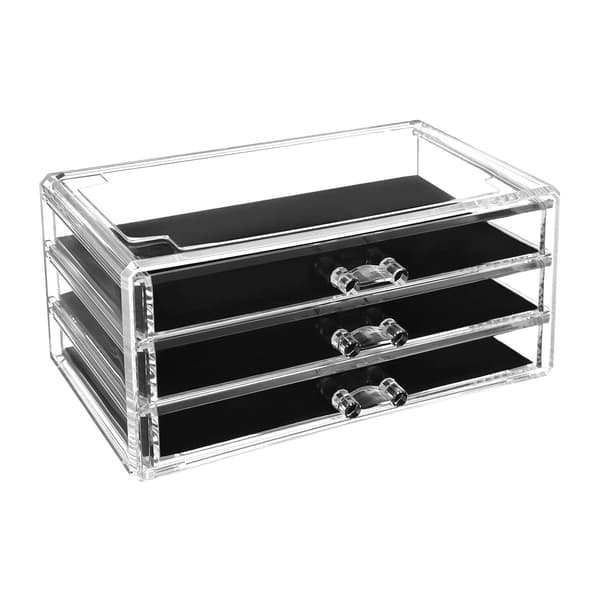 Makeup Organizer, 23,8x15,3x21,6 cm, Transparent