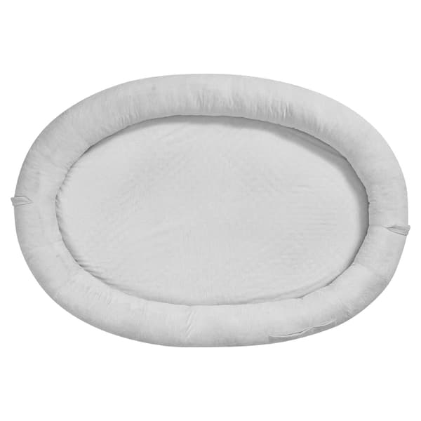 Hundbädd för människa, 178x120x24 cm, Grå, Memory Foam