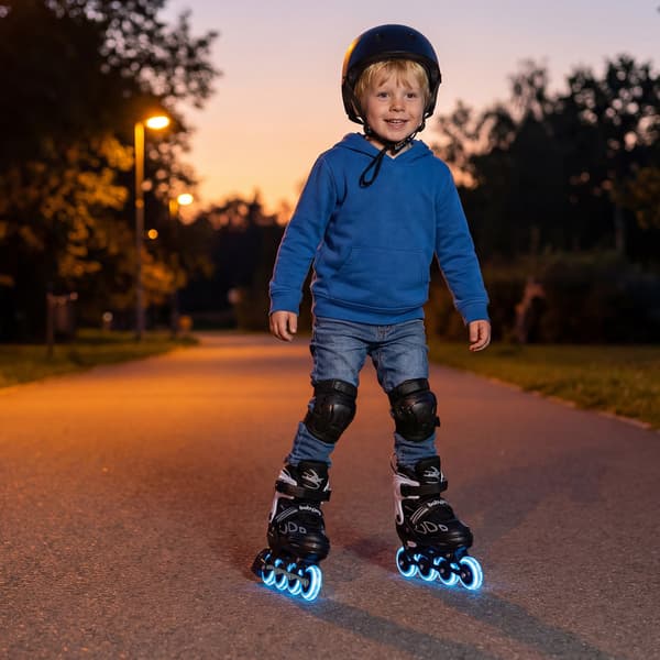 Justerbare Inline Rulleskøjter til Børn, Sort