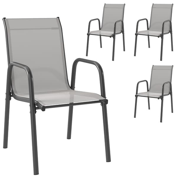 Trädgårdsstolset 51x69x87 cm Grå Metall