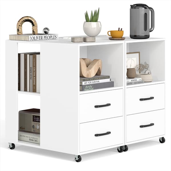 Sidobord Set, 60x40x65,5 cm, Vit, Förvaring , Star