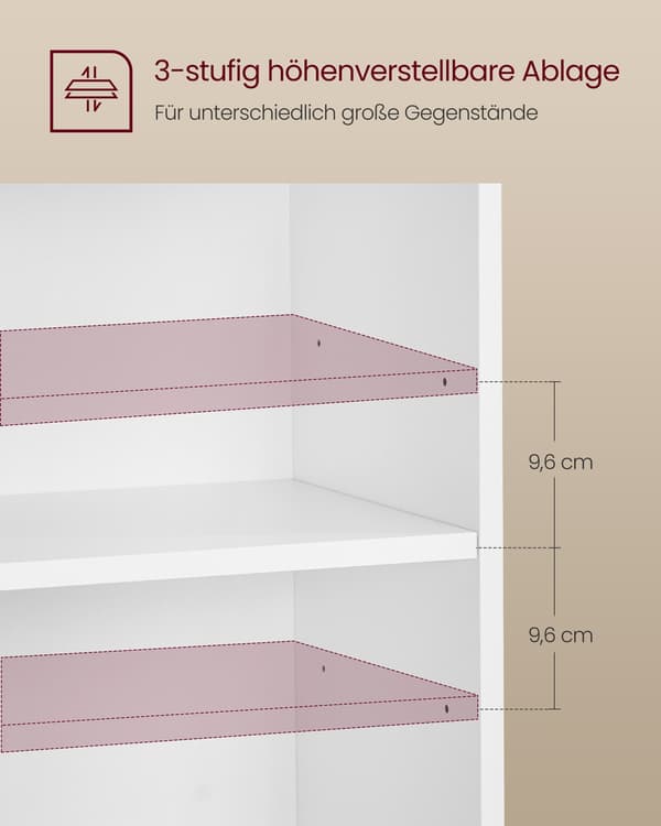 Sängbord Set 30x40x60 cm Vit Trä