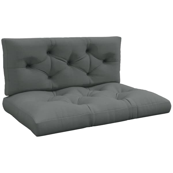 Sittdyna 120x80x12 cm Grå Polyester
