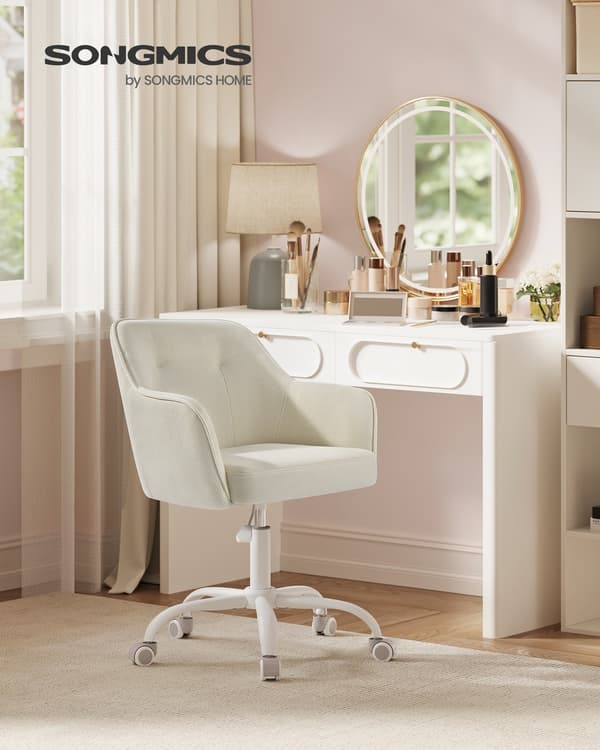 Kontorstol, 64x64x80 cm, Beige, Stål