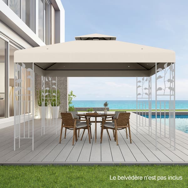 Erstatningsmarkise til pavillon 300x300 cm beige