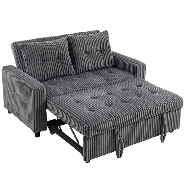 Soffa Säng 2-sits 157x190 cm mörkgrå