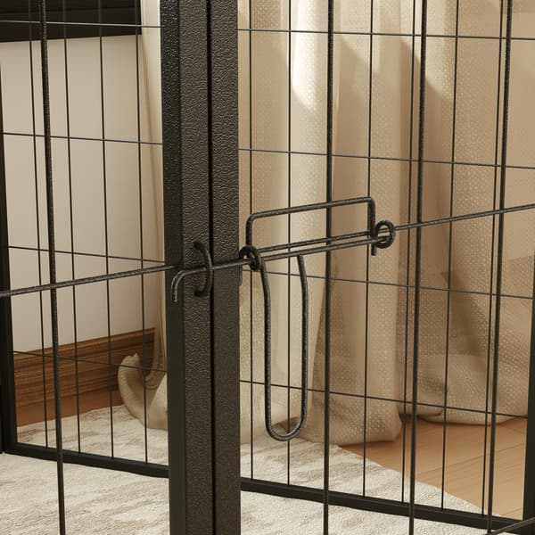Hundegård, 160x80x80 cm, Sort