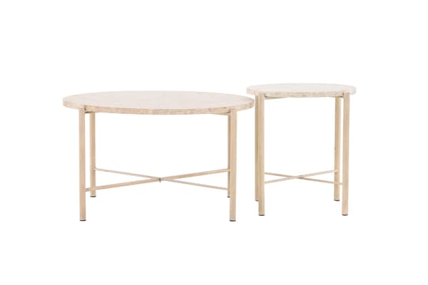 Sofabord sæt 70x40 cm Beige Mactan