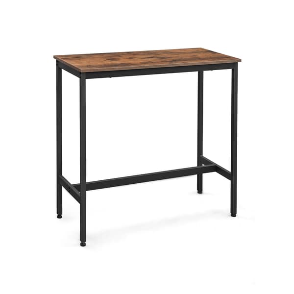 Bordbar, 100x40x90 cm, Brun og Sort