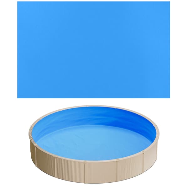 Poolforing 350,5x120 cm Blåt Vinyl