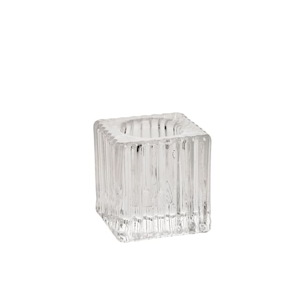 Lysestage GELSA 4x4x4 cm glas
