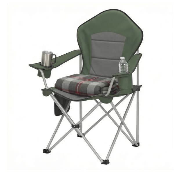 Campingstol 61x93x108 cm Grønn