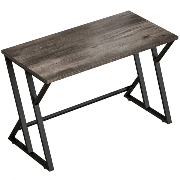 Skrivebord 120x60x76,5 cm Grå Metal