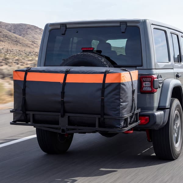 Bagageboks 453L 146x61x51 cm orange/sort