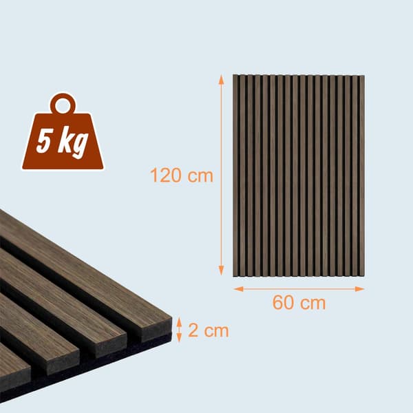 Akustikpanel Sæt 120x60x2 cm, Kodustaar