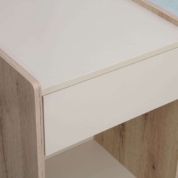 Sivupöytä LESTER 43x40x64 cm Beige Melamiini