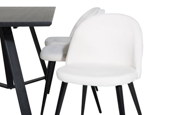 Spisebord og stol sæt Marina Beige Sort
