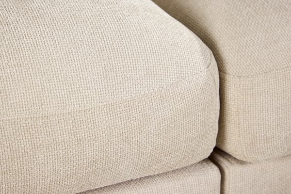 Sofa Salerno 227x67 cm Beige polyesterstof