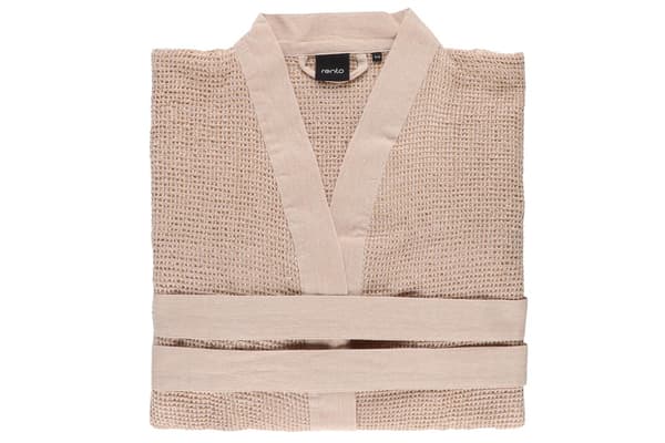 Badekåbe L/XL Beige Bomuld