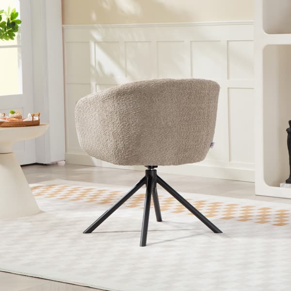 Fåtölj, 58.5x59x78.5 cm, Brun, Polyester