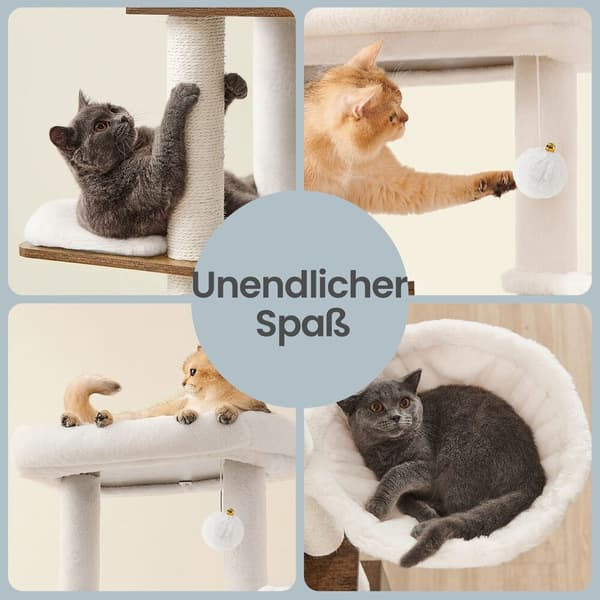 Kattträd 100x61x178 cm Brun
