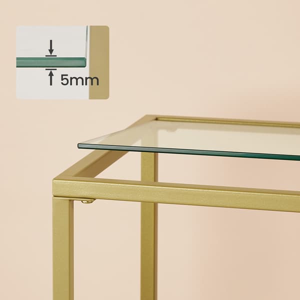 Konsolbord, 100x35x80 cm, Guld