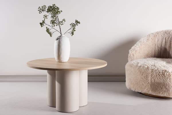 Sofabord Olivia 80x45 cm Beige