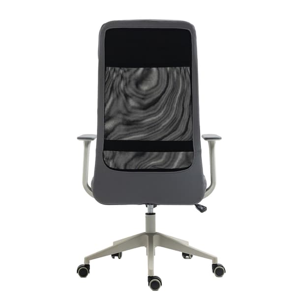 Kontorstol Elmer 67x62x113-124 cm Grå Sort