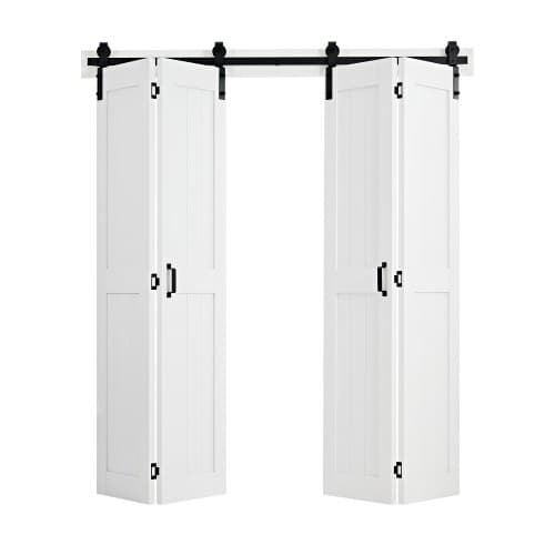 Bifold Skjutdörr, 182,9x213,4x3,5 cm, Vit, MDF