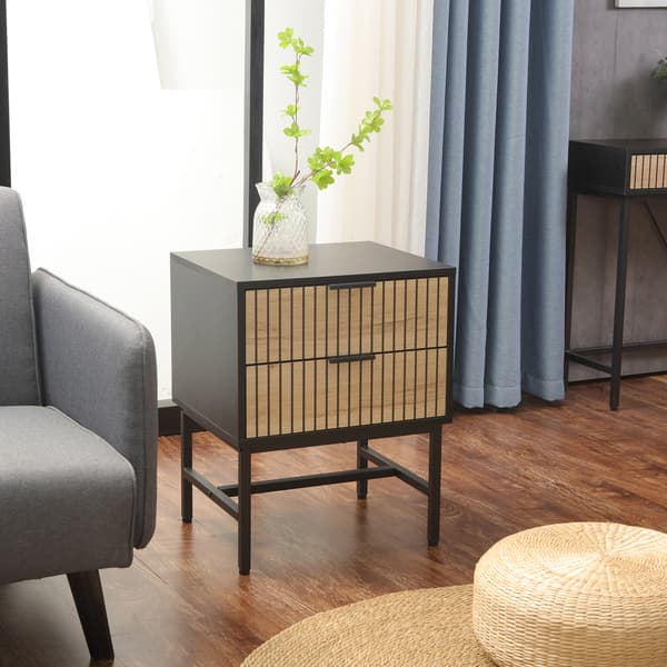 Sidebord HELVE 48x40x60 cm Sort