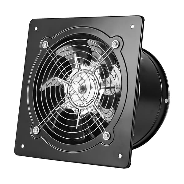 Udsugningsventilator, 25x25x15 cm, Sort, Stålkonstruktion