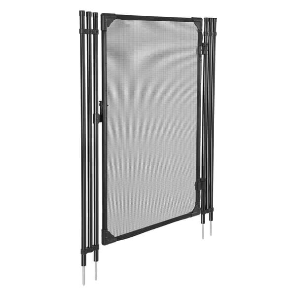 Poolhegn Port 120x75 cm Sort Metalnet