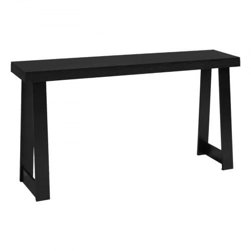Konsolbord, 140x30,5x81 cm, Sort, Træ