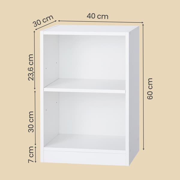 Sängbord Set 30x40x60 cm Vit Trä
