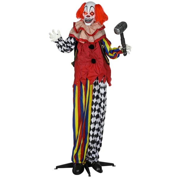 Halloween Animatronic Klovn 173 cm multicolor
