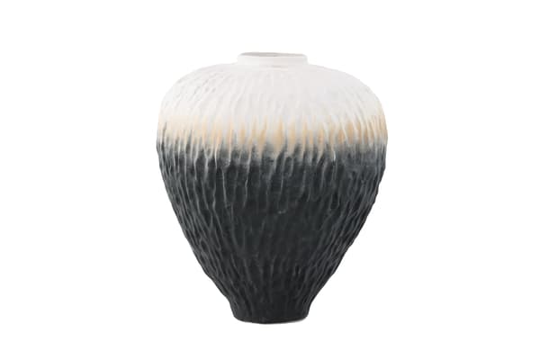 Vase Pane 29x34 cm Beige Keramik