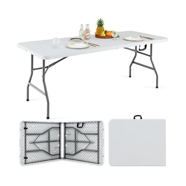 Matbord, 180x75x73 cm, Vit, Fällbar Plast , Star