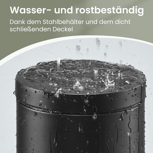 Kosmetikbeholder 22,4x17,3x25,4 cm Sort Stål
